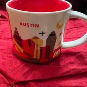 Starbucks Austin Skyline You Are Here Collection Mug - Red and White